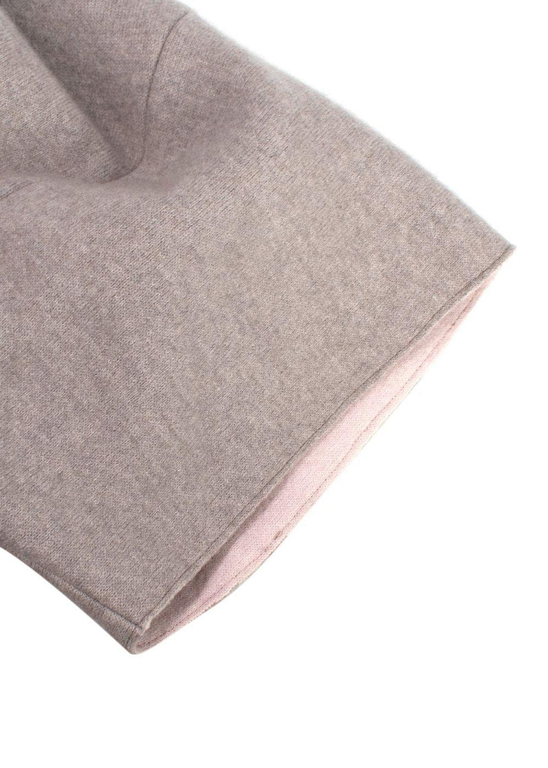 Agnona Iconic Mink-Trim Cashmere Cape