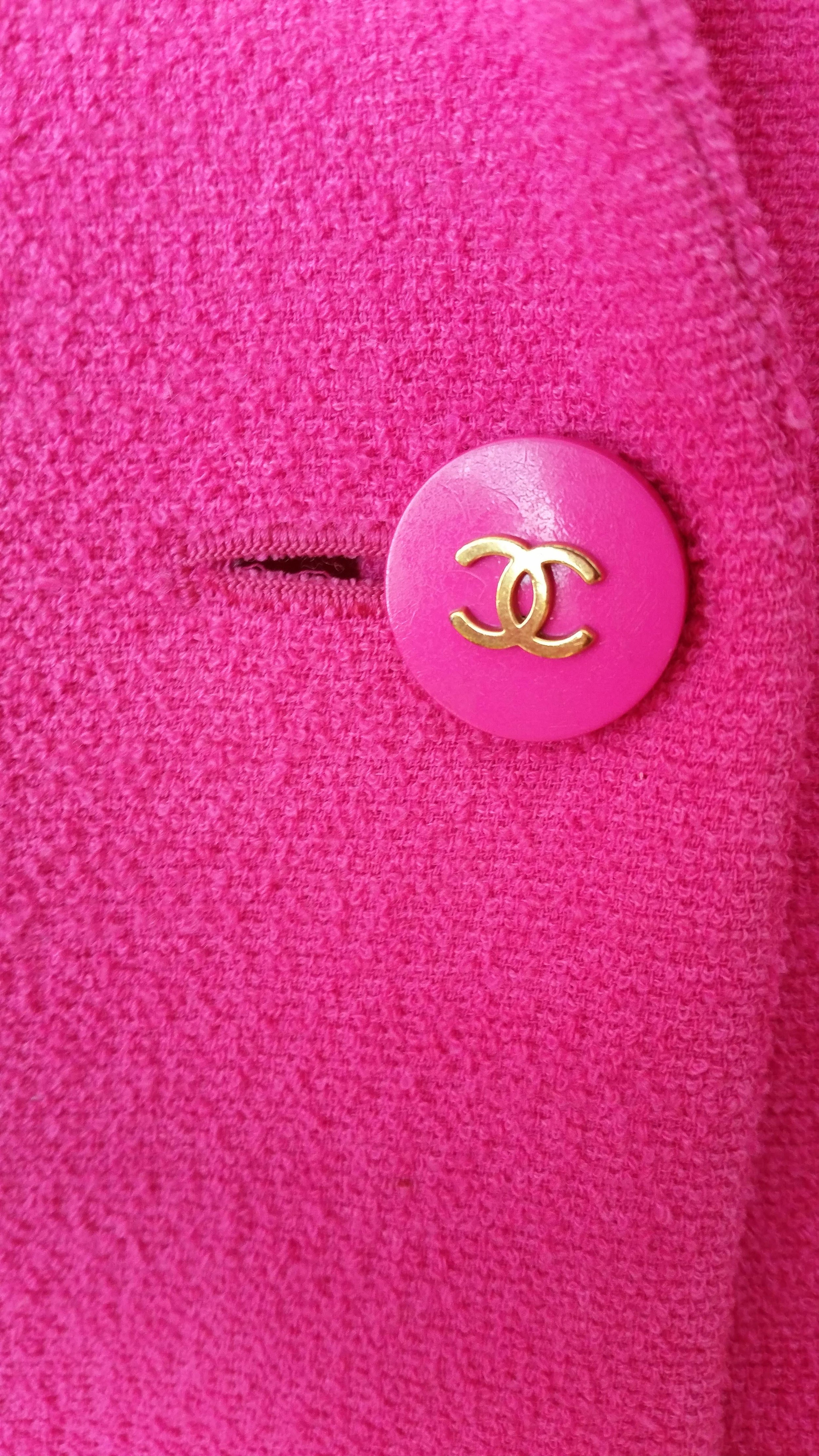 Fuchsia Single Breasted Tailored Jacket