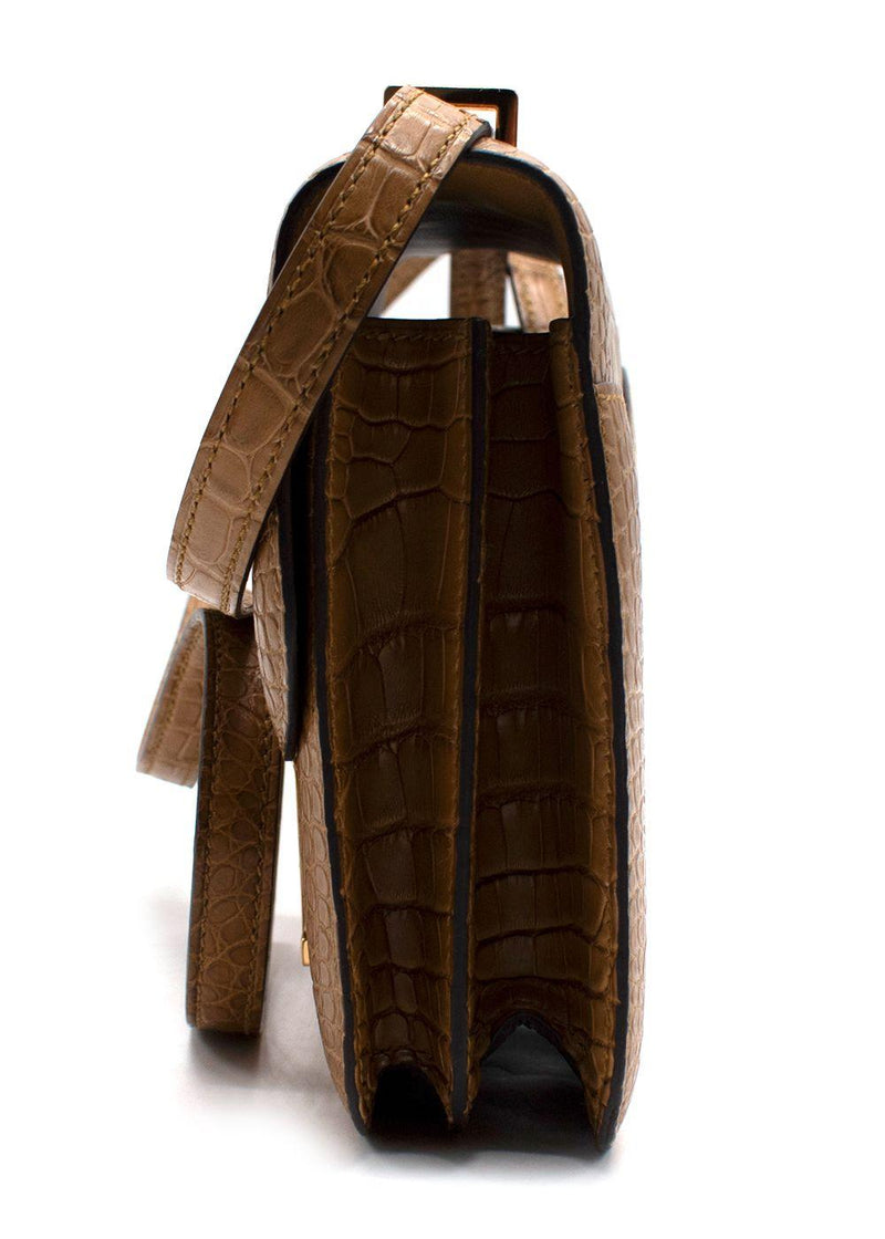 Hermes Constance 18 in Matte Alligator with Gold Hardware