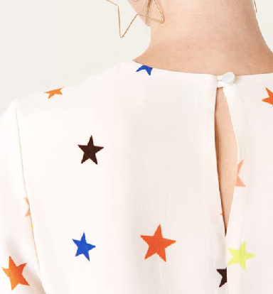 Nobody's Child Cream Star Ferne Mini Dress