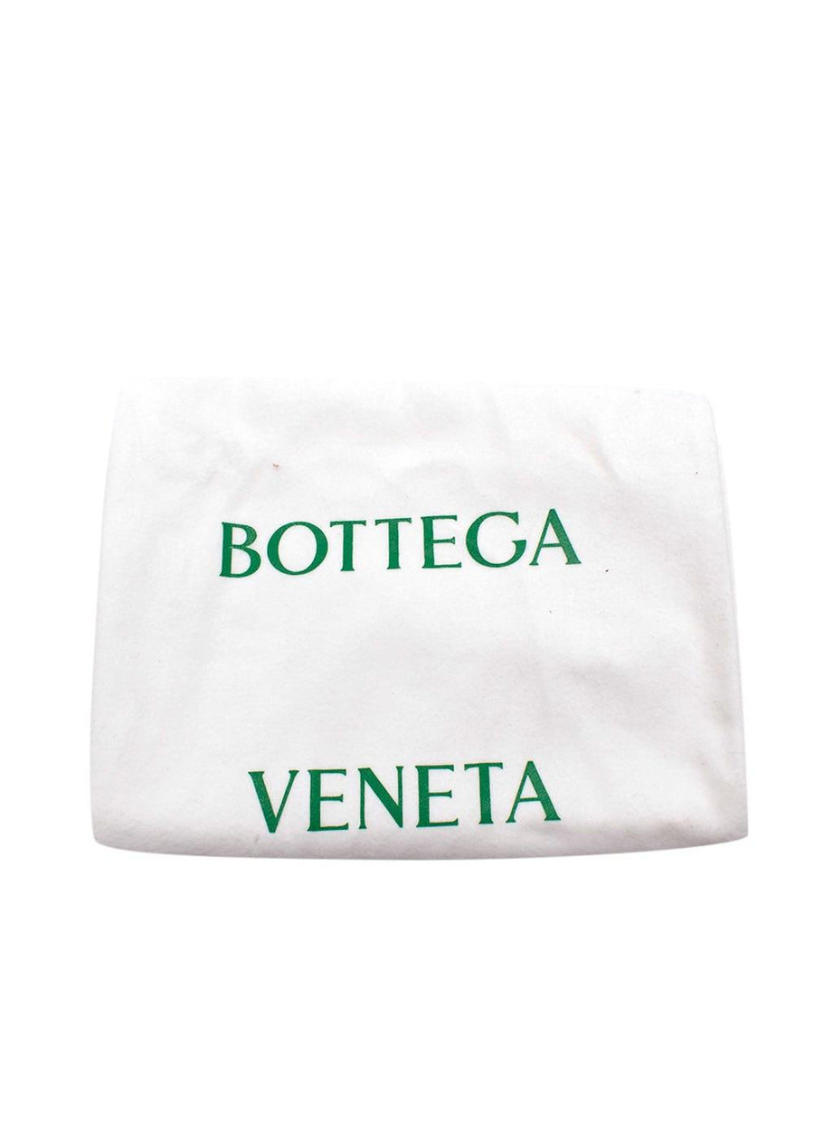 Bottega Veneta Black Net Stilletto with Gold Chain
