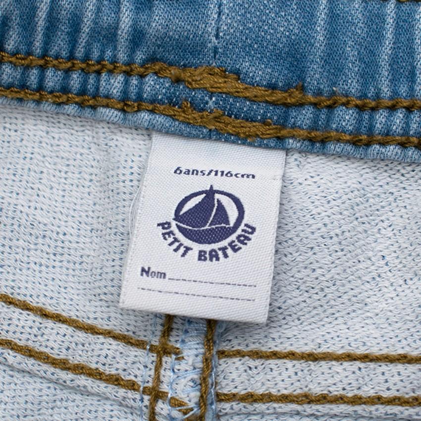 Petit Bateau Girl's Light Denim Jeans