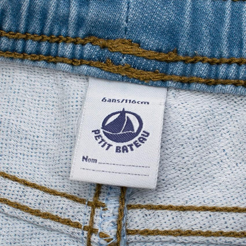 Petit Bateau Girl's Light Denim Jeans