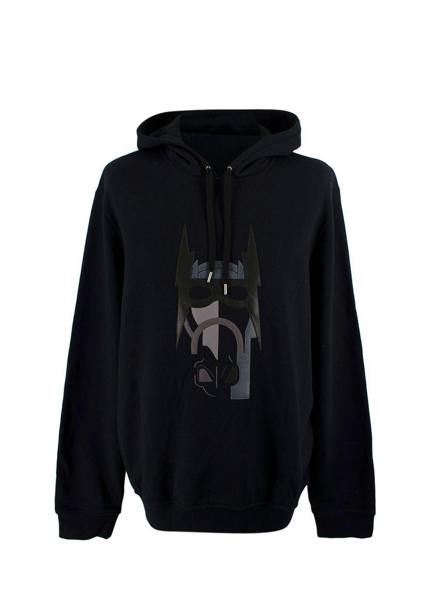Hermes Dark Navy Hoodie with Leather Detail