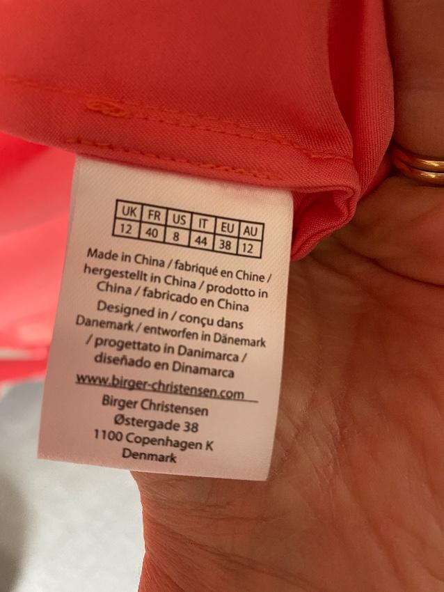 Rotate Birger Christensen Satin Coral Puff Sleeve Wrap Dress