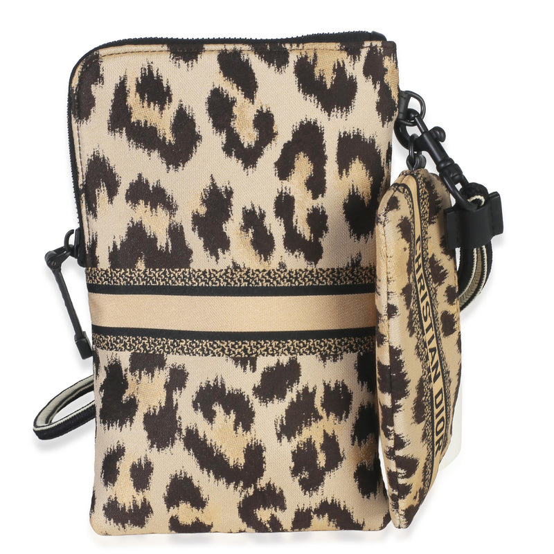 Christian Dior Leopard Technical Fabric DiorTravel Pouch Set