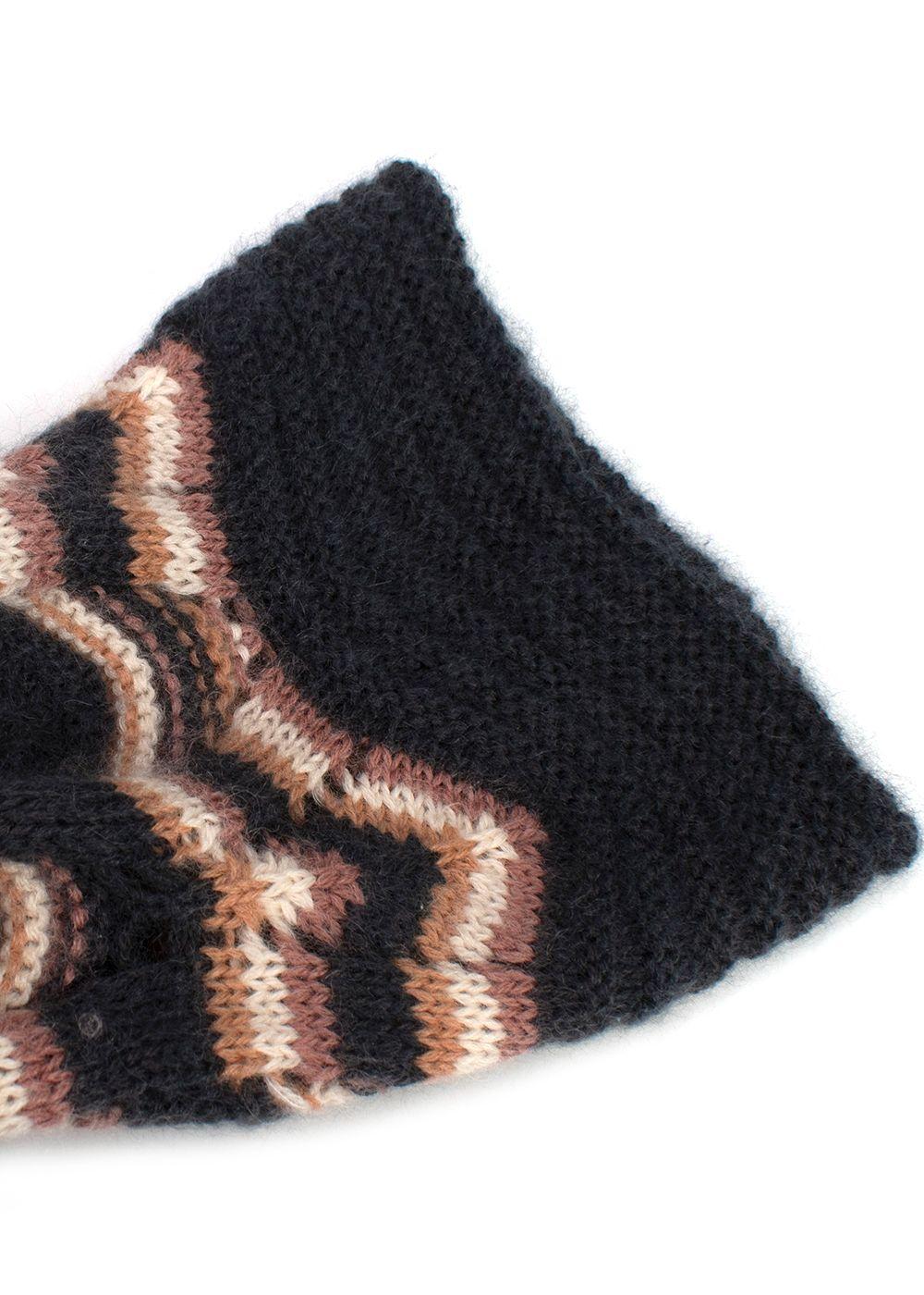 Missoni Grey and Pink Striped Longline Knitted Cardigan