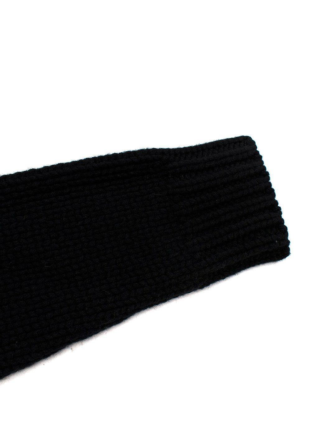 Black Merino Wool Roberta Jumper