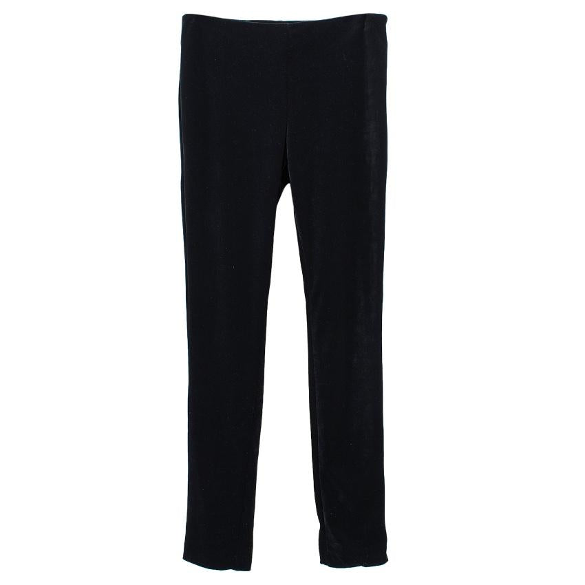 Sachin & Babi black velvet skinny trousers