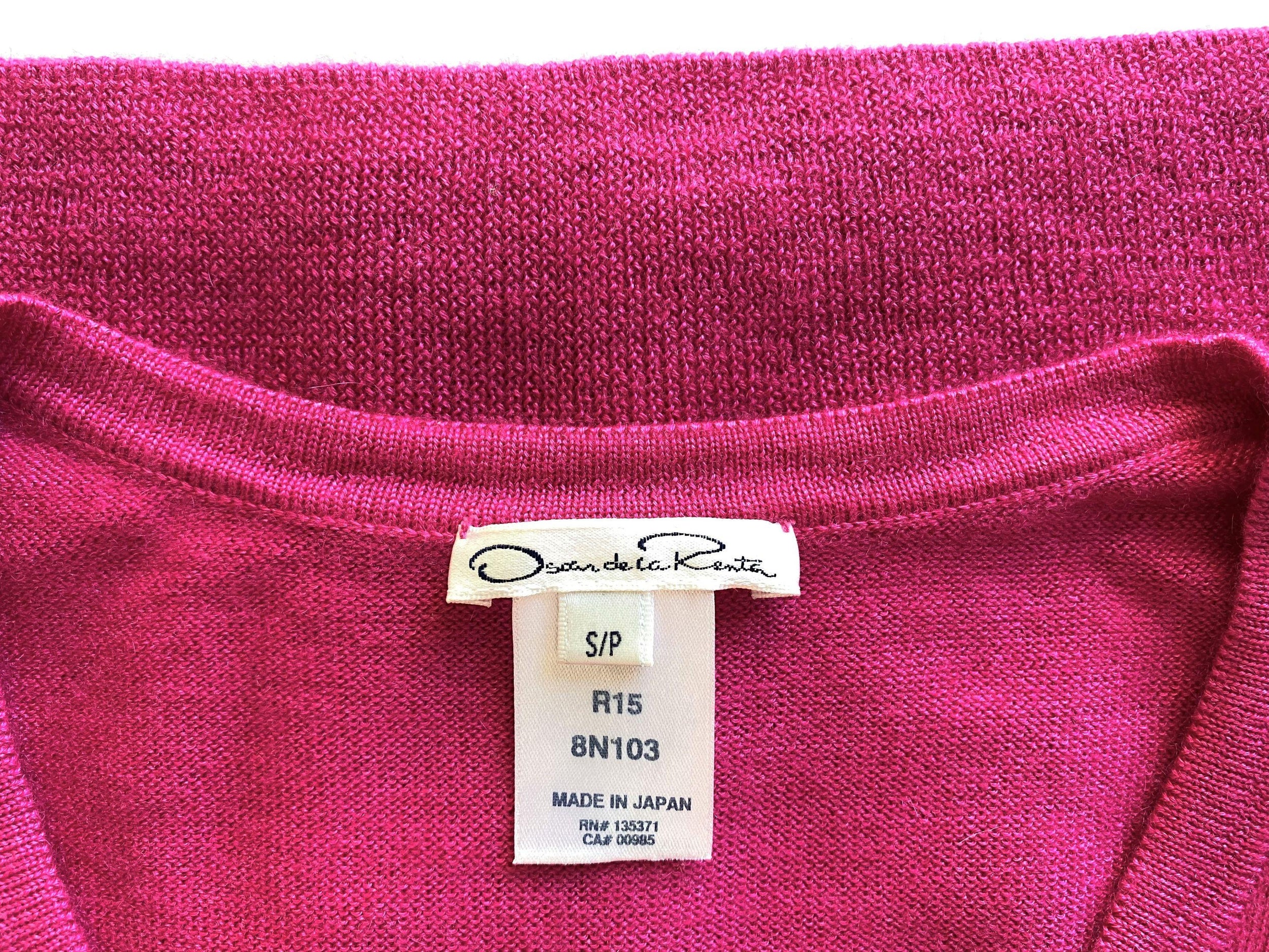 Pink Silk-Cashmere Cropped Fine Knit Cardigan