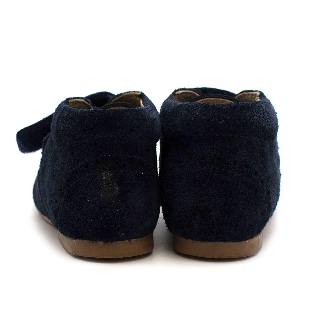 Blue Suede Velcro shoes