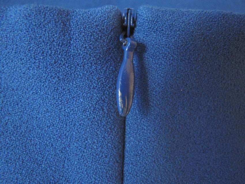Chalayan Blue Mesh Insert Stretch-Crepe Dress