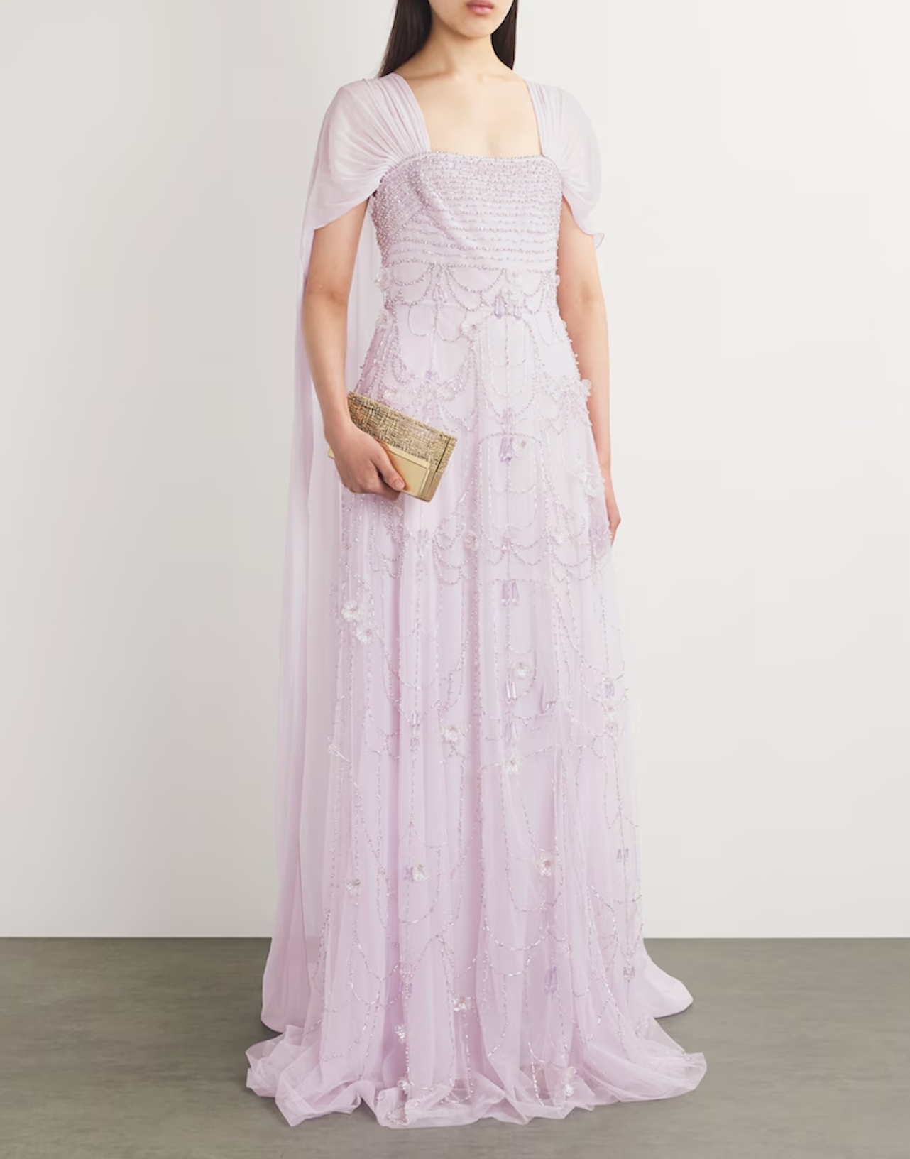 Georges Hobeika Embellished Floral Gown