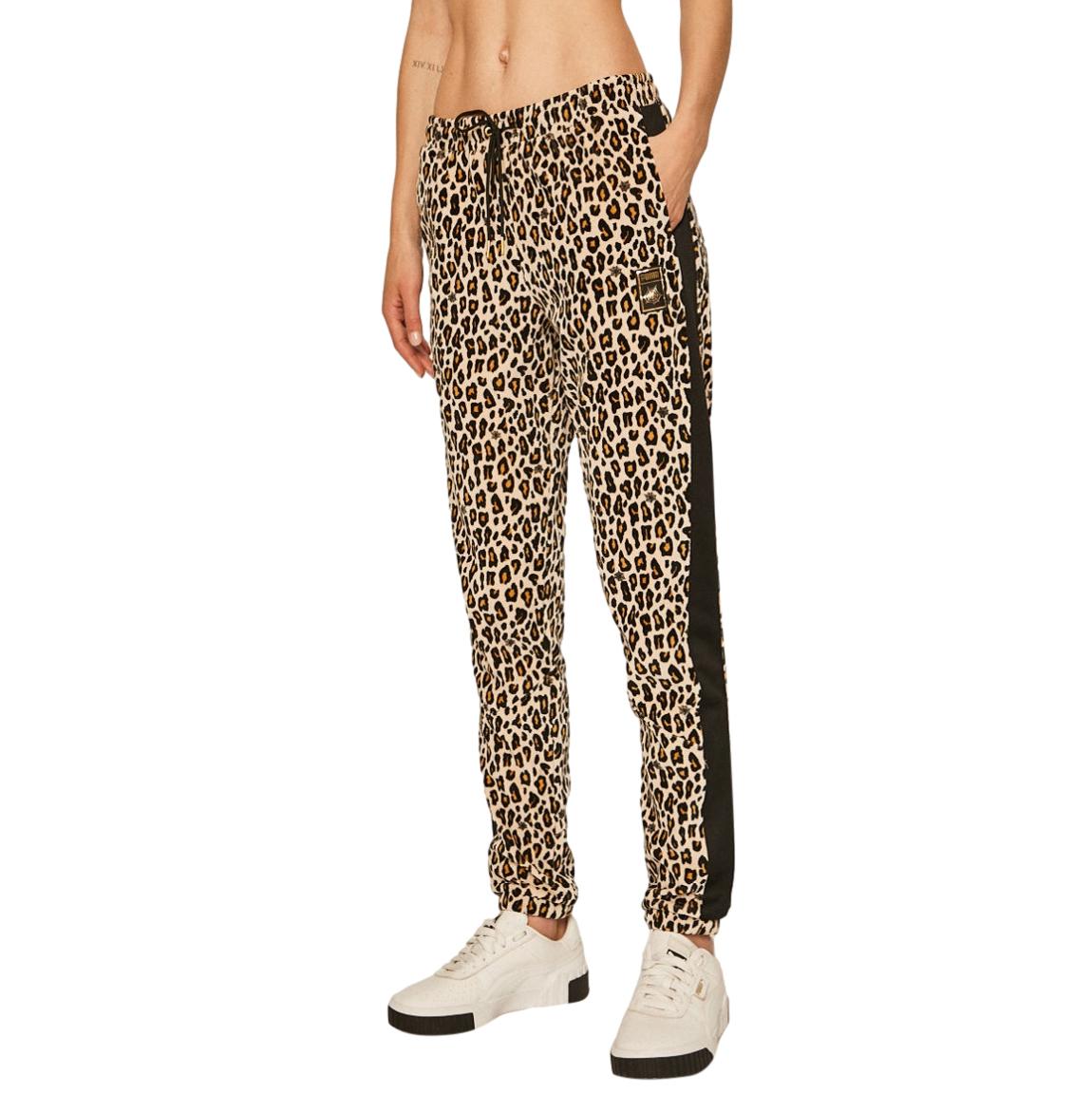 Charlotte Olympia leopard print velvet joggers