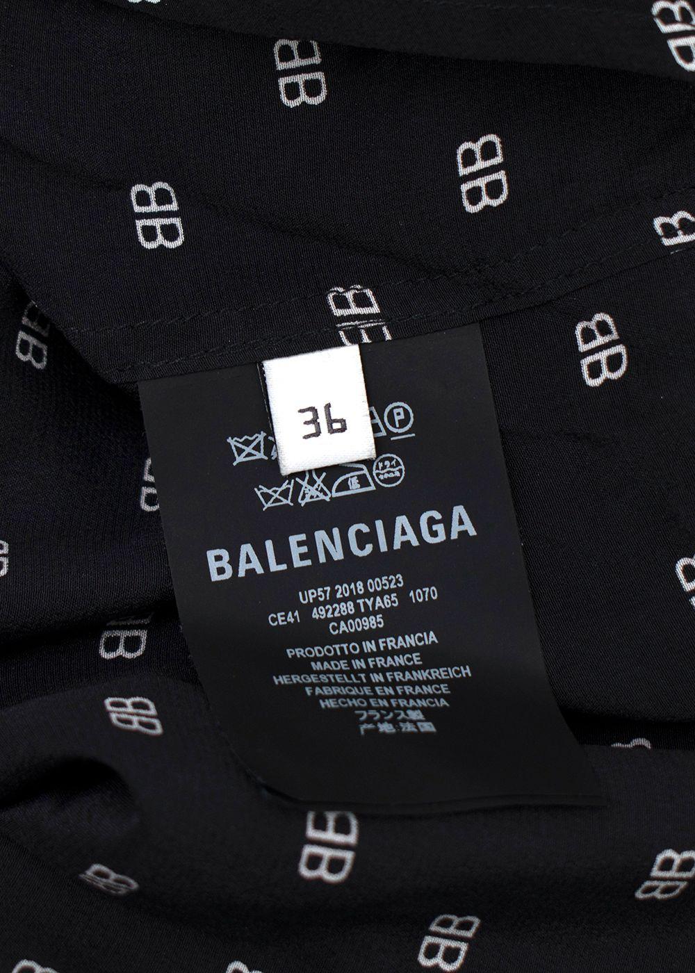 Balenciaga Black Monogram Shirt