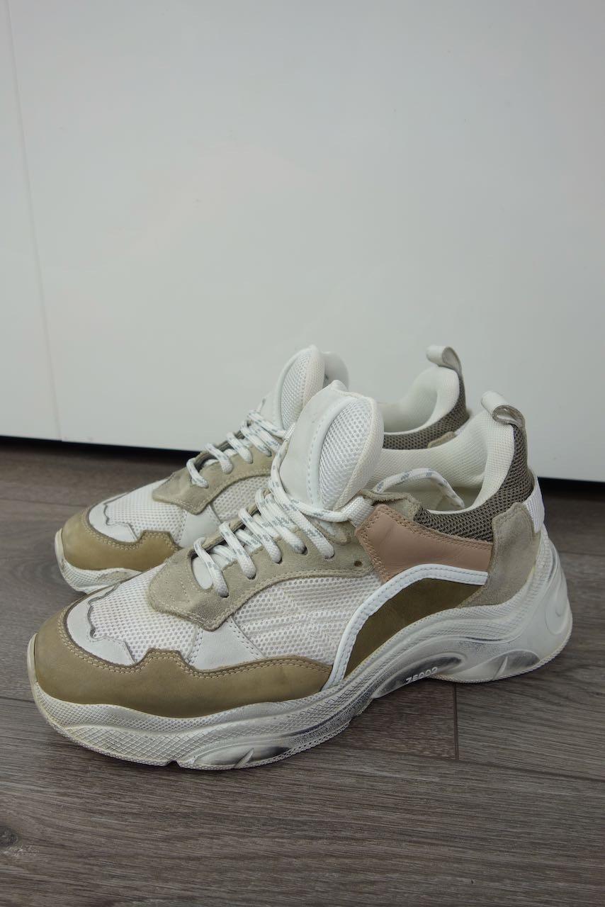 Chunky Mesh & Suede Sneakrs