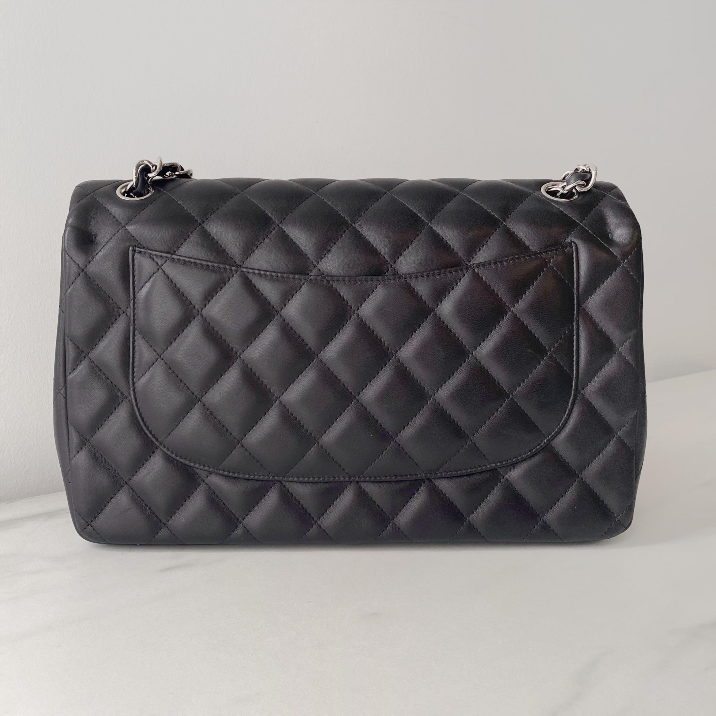 Quilted Lambskin Classic Jumbo Double Flap