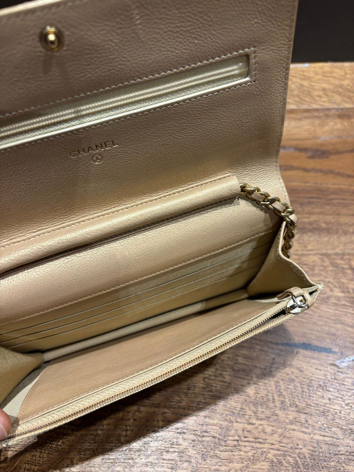 Chanel Beige Quilted WOC