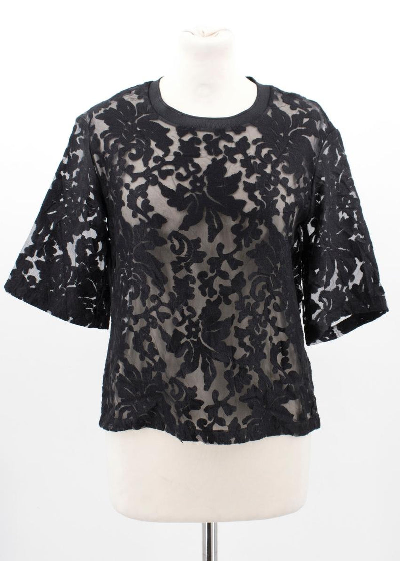 Clover Canyon Black Lace Top