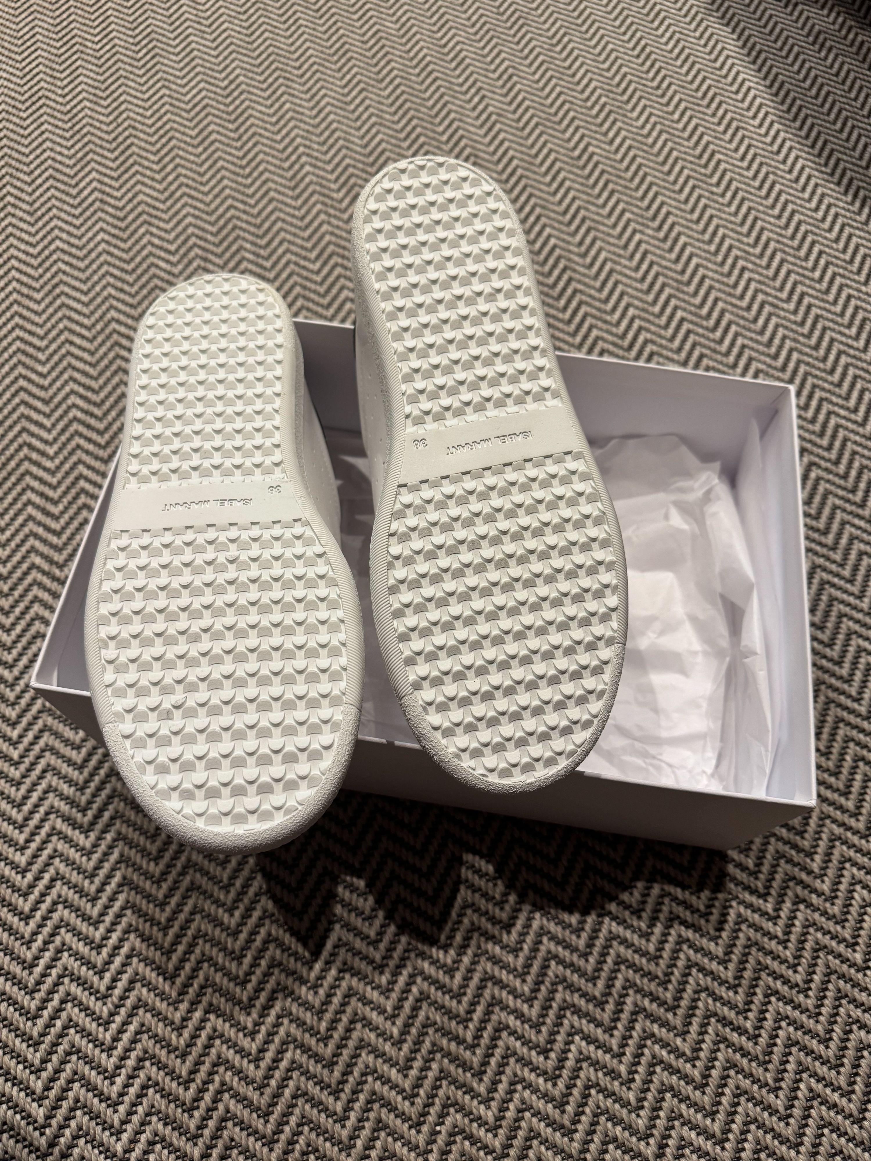 Isabel Marant White Beth Sneakers