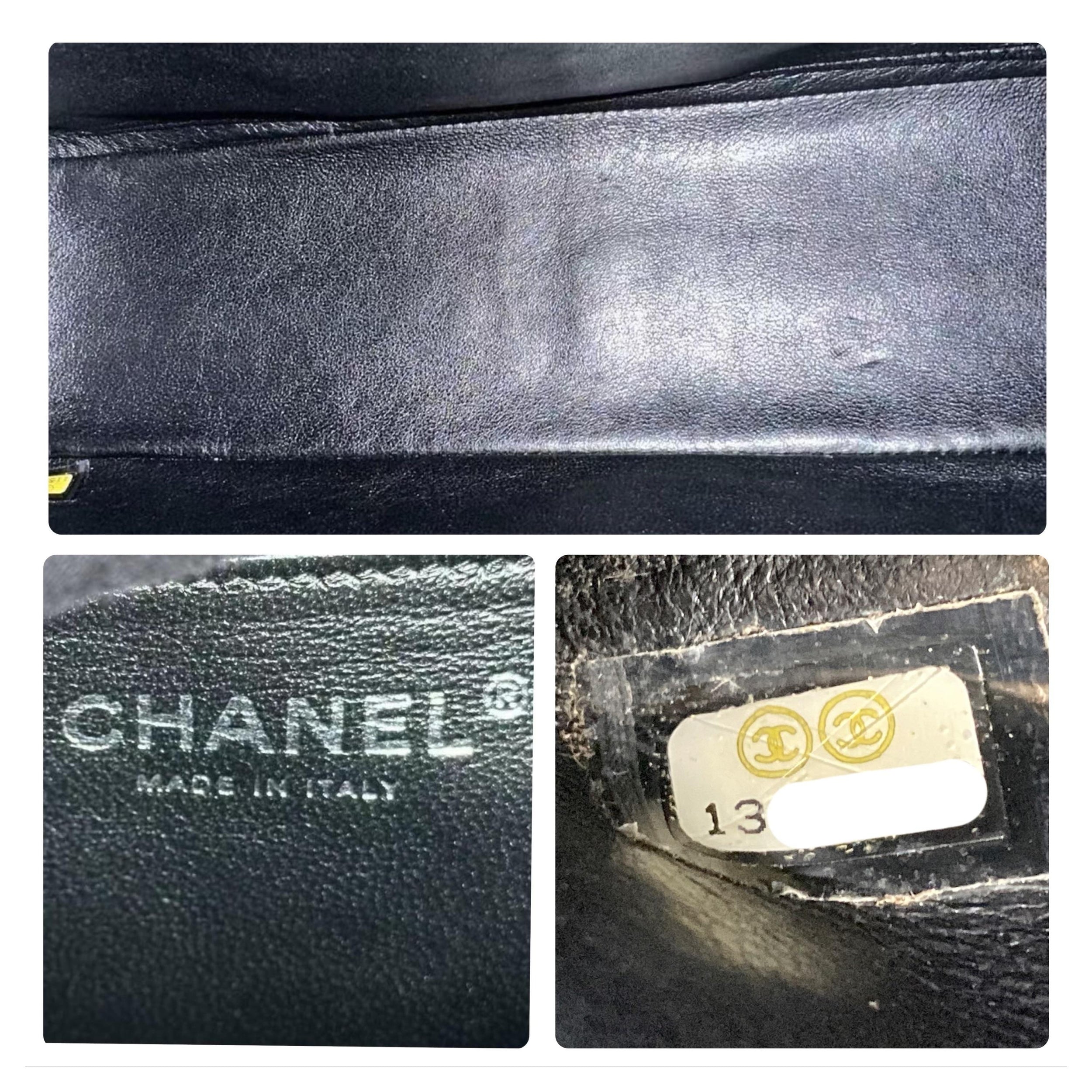 Chanel Black Caviar Leather Jumbo Single Flap Bag
