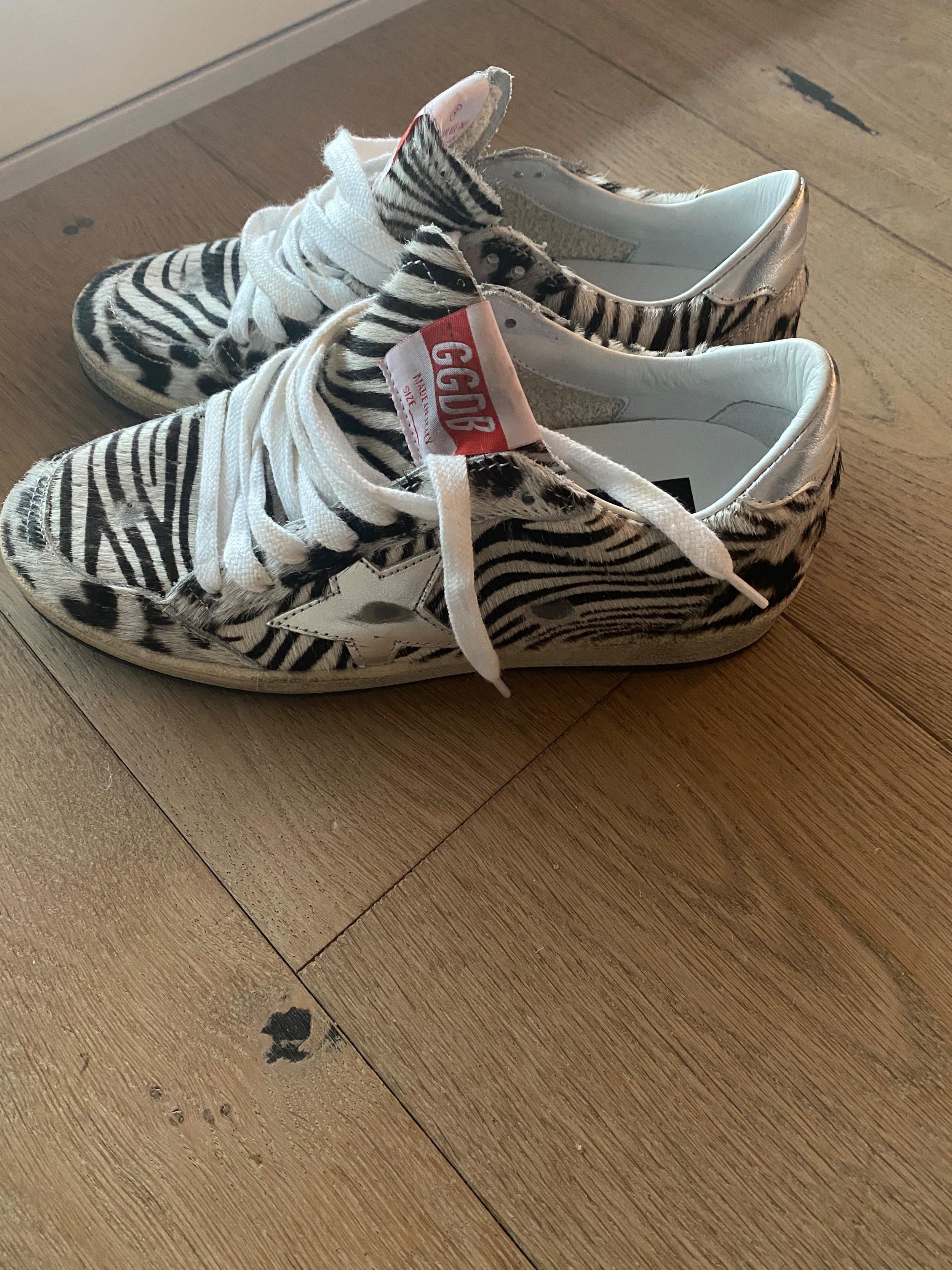 Ballstar Zebra Print Trainers