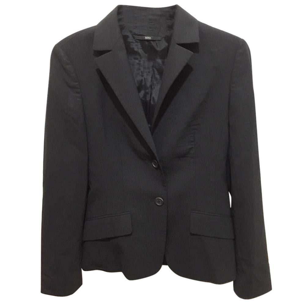 Hugo Boss black wool blend blazer