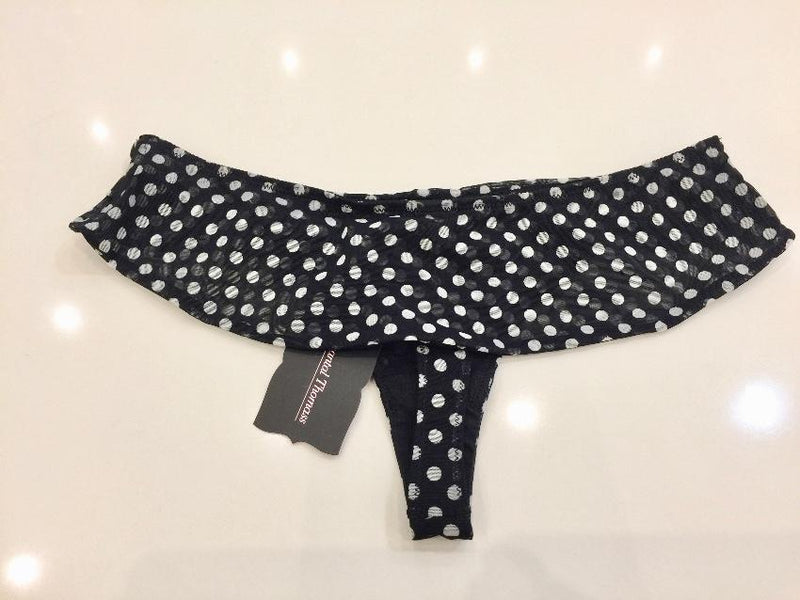 Chantal Thomass Polka-Dot Tulle Pad Strapless Bra & Skirted Thong Set