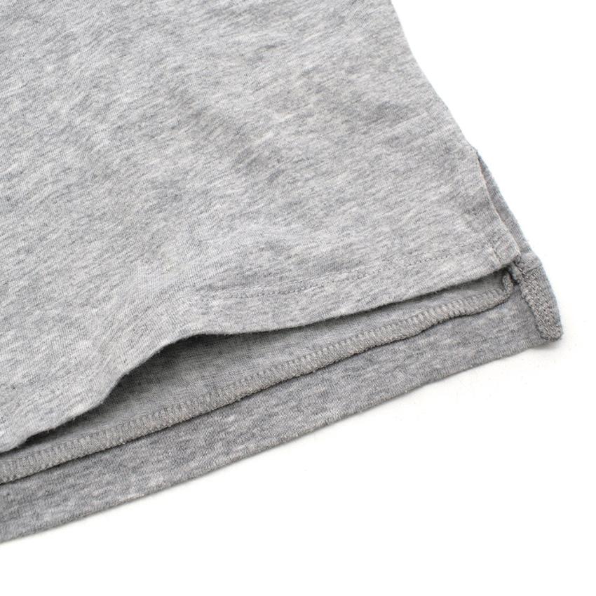 Stella McCartney Grey Cotton Rainbow Details T-shirt & Shorts Set