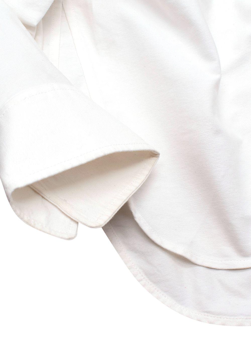 Alexander Wang White Open Shirt With Vest Insert