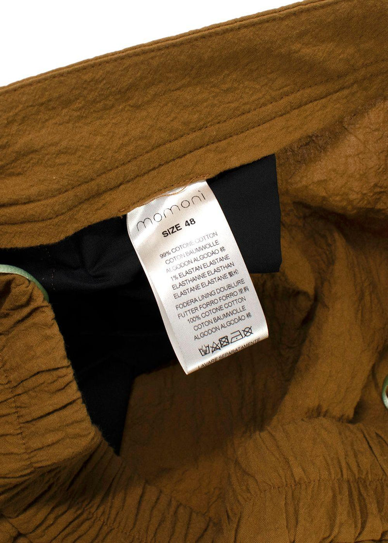Momoni Mustard Linen Idaho Pants