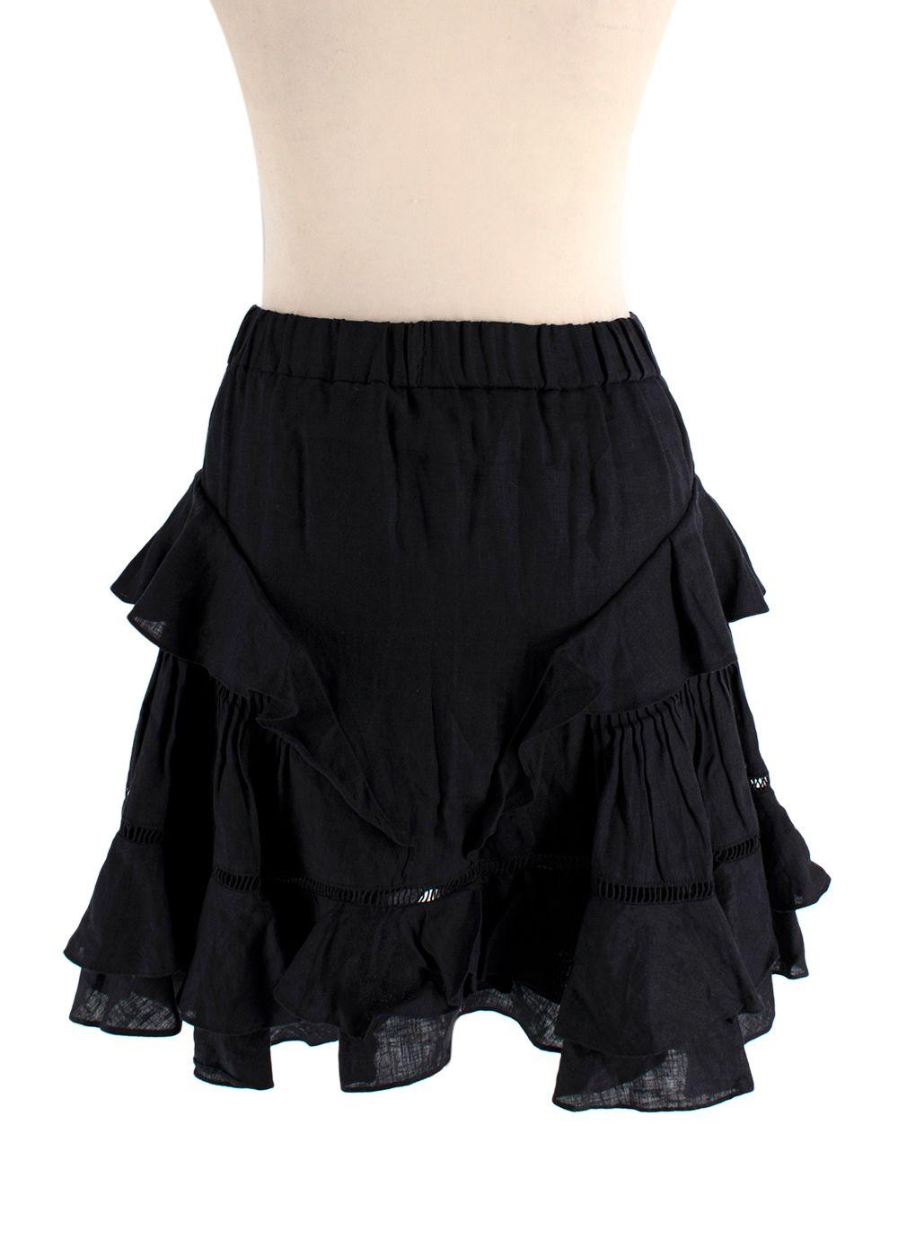 Isabel Marant Etoile Black Alikaya Mini Skirt