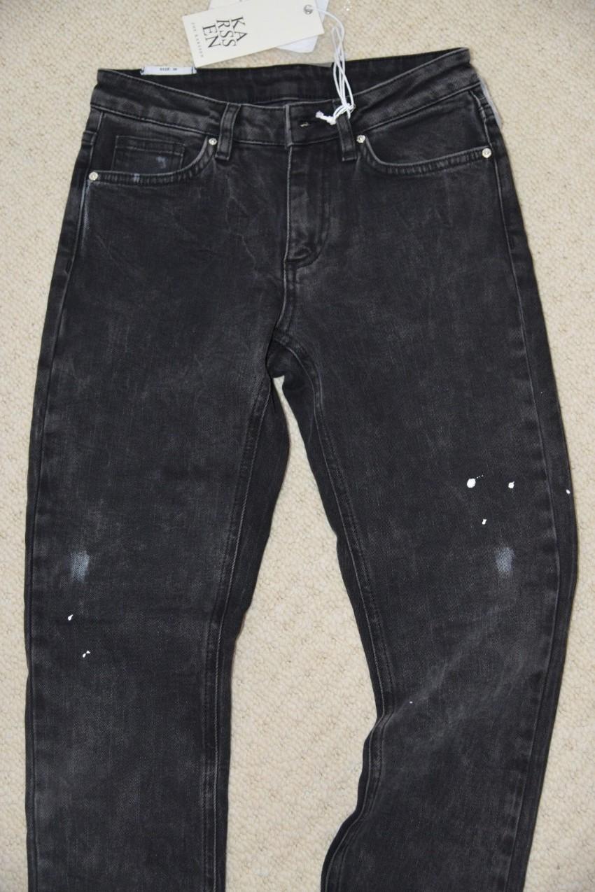 Zoe Karssen Patti Raven Skinny Fit Low Mid Rise Jean Black
