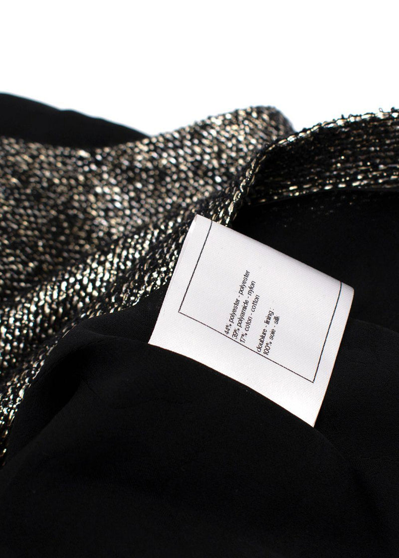 Chanel  Metallic Gold Tweed Top