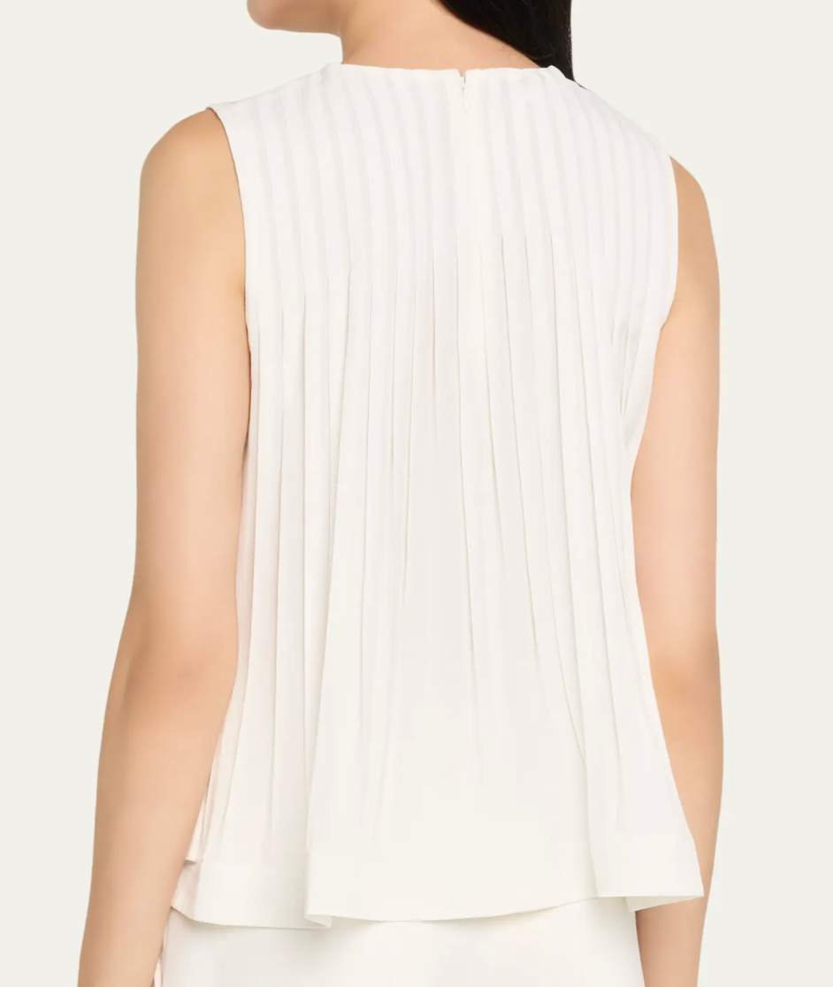 Vince Pleated Sleeveless Top