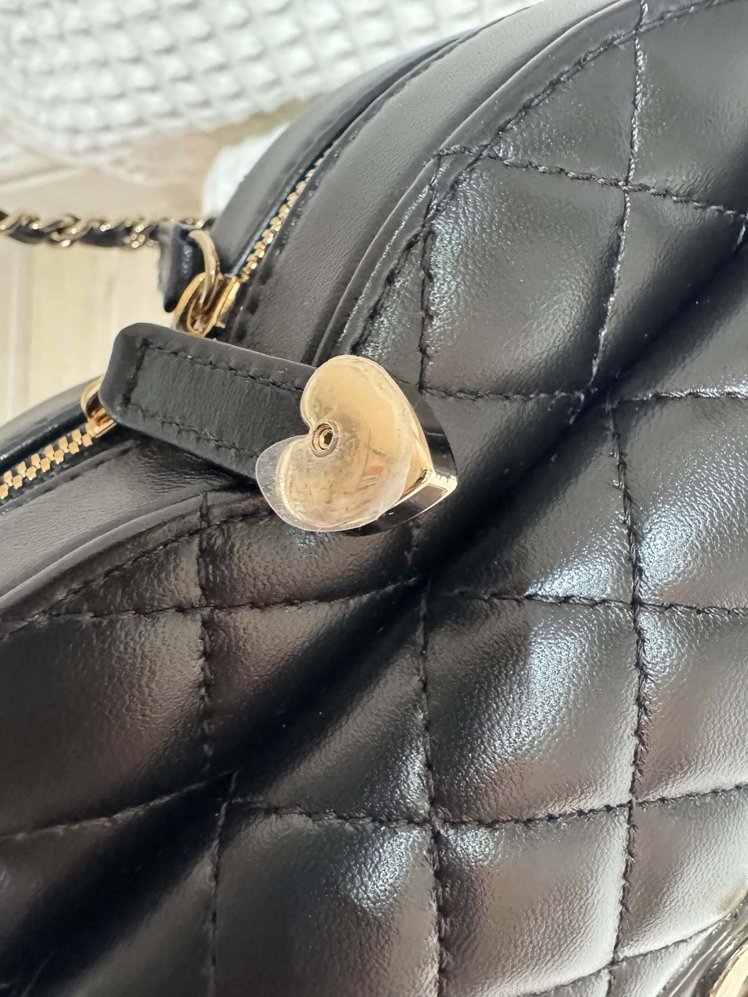 Chanel Large Quilted Heart Bag