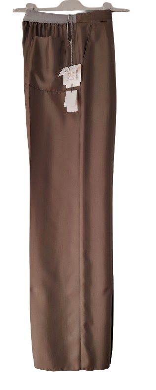 Hermes Grey Silk Pyjama Pants