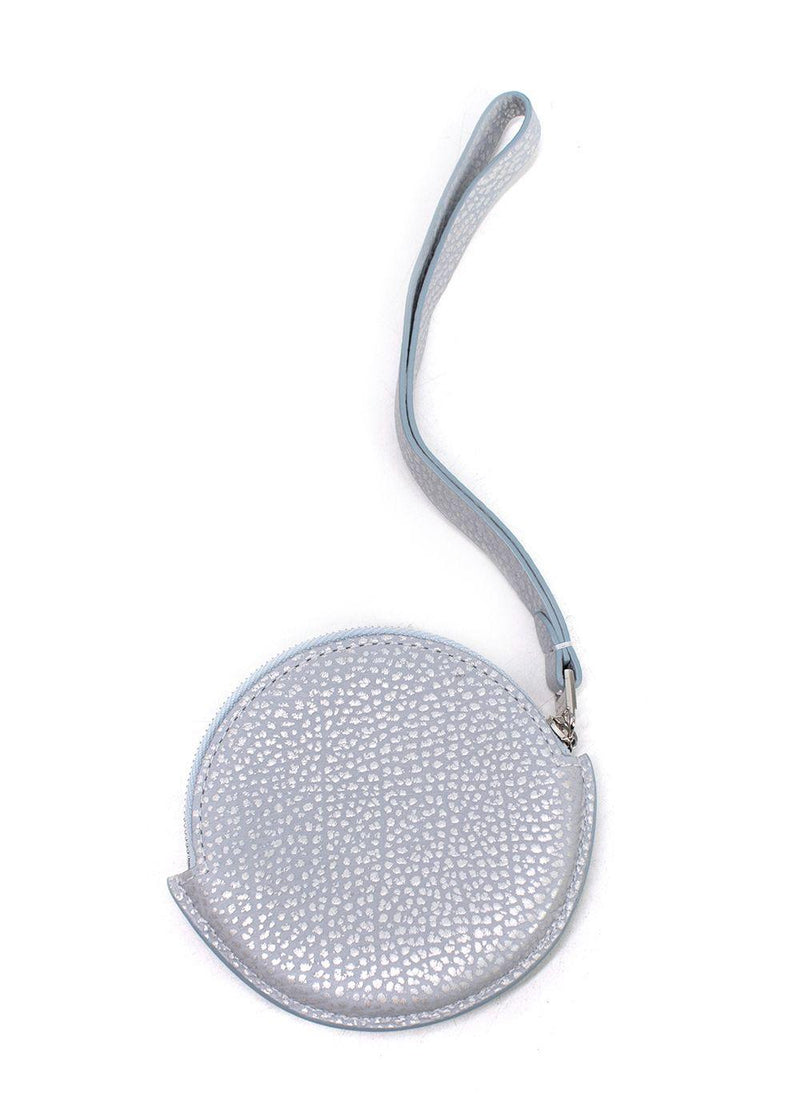 Delvaux Metallic Blue Coin Purse