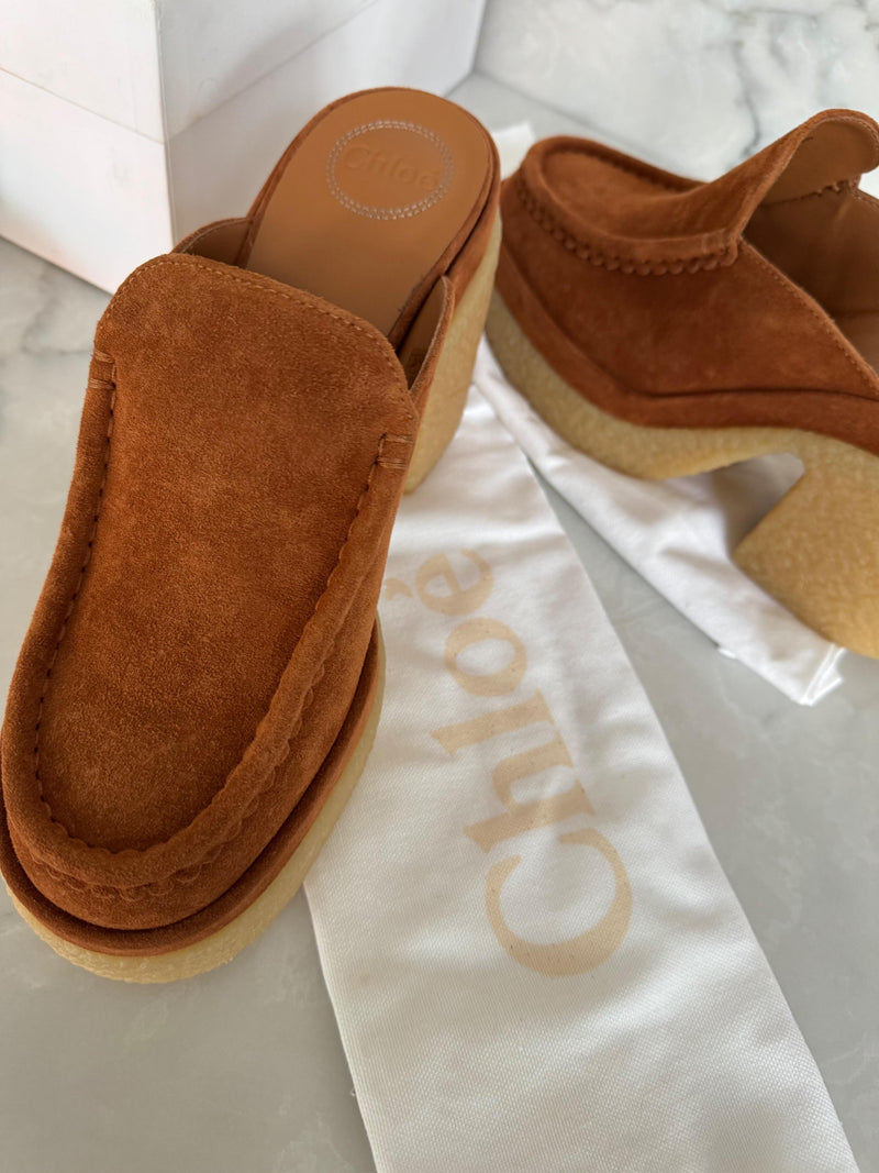 Chloe Tan  Jamie Suede Mules