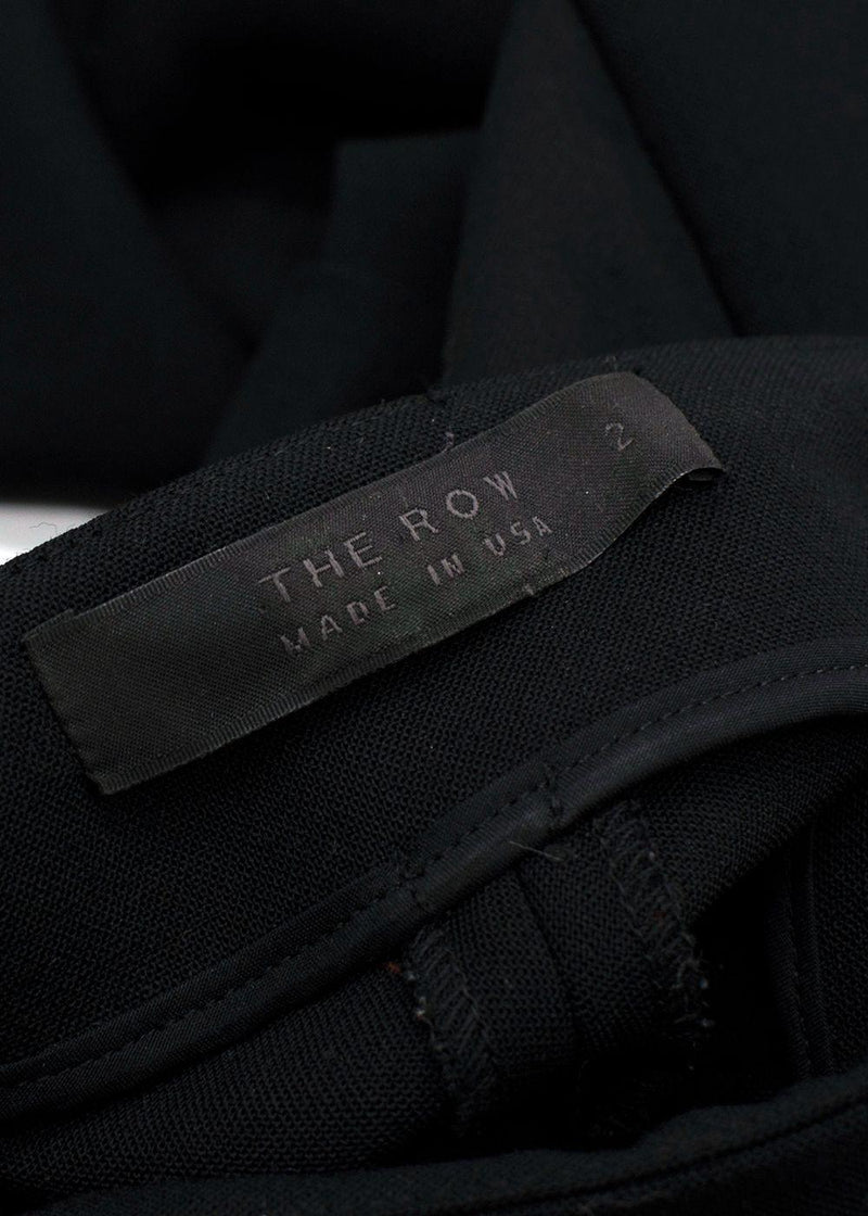 The Row Black Cigarette Trousers