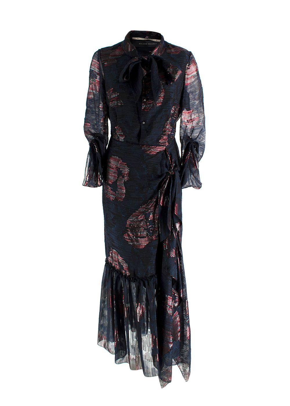 Dana Cutout Fil Coupé Silk blend Chiffon Dress