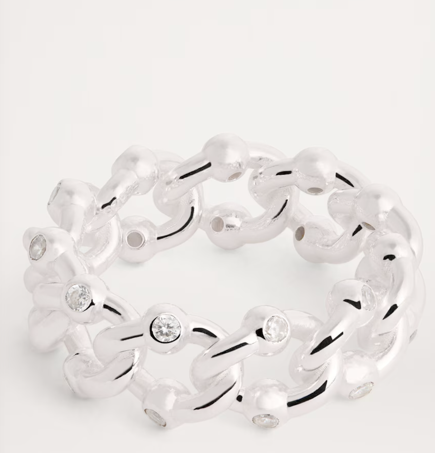 Hatton Labs Sterling Silver Formula Chunky Link Ring