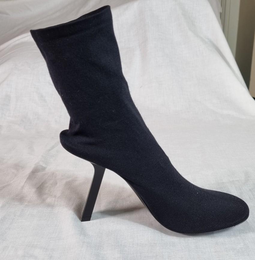 Balenciaga Black Stretch Knit Sock Boots