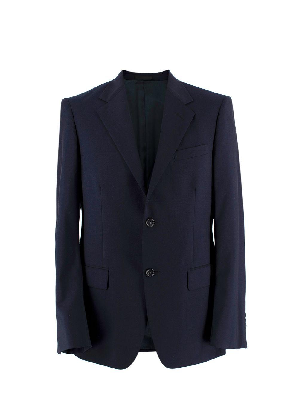 Single Breasted Wool Mohair Blend Blazer