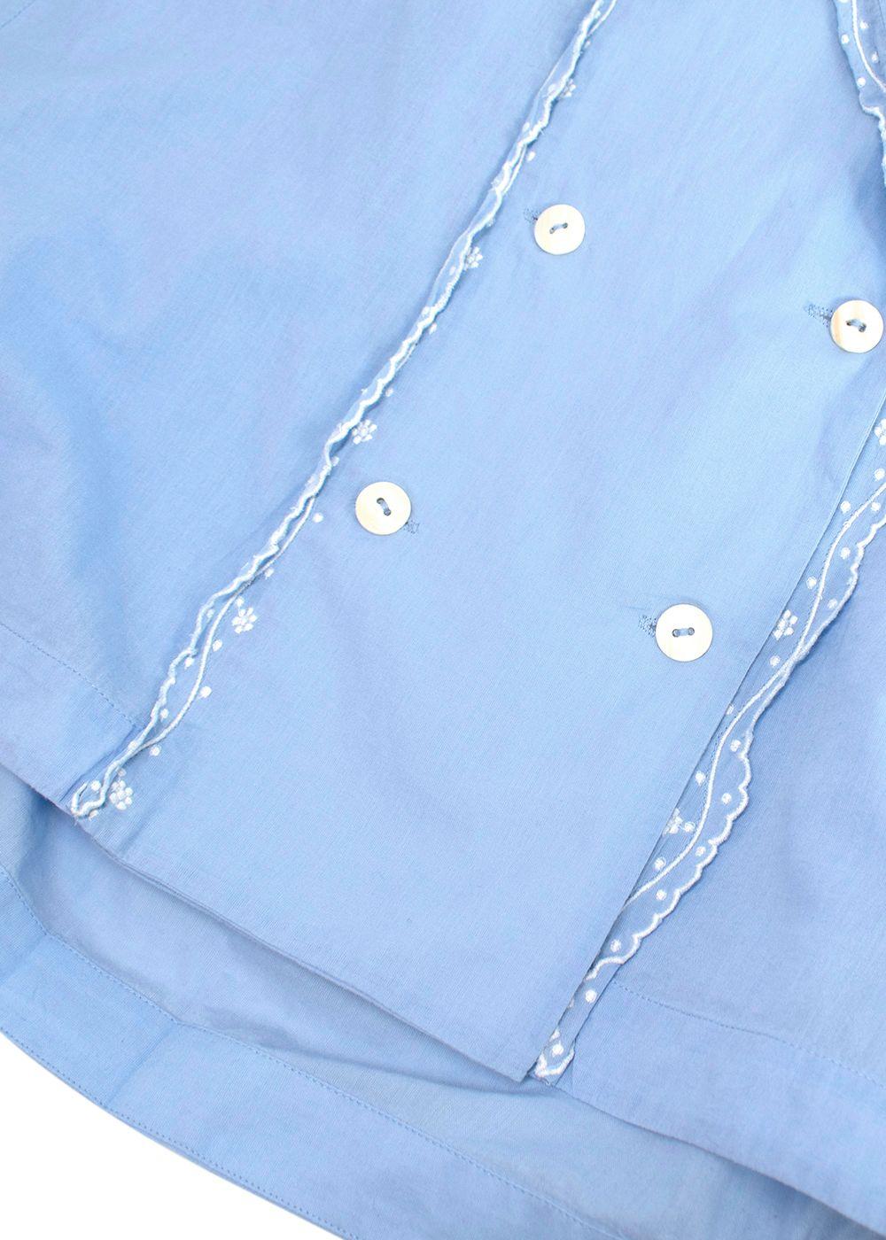 Bamford x Martha Ward Blue Linen Shirt