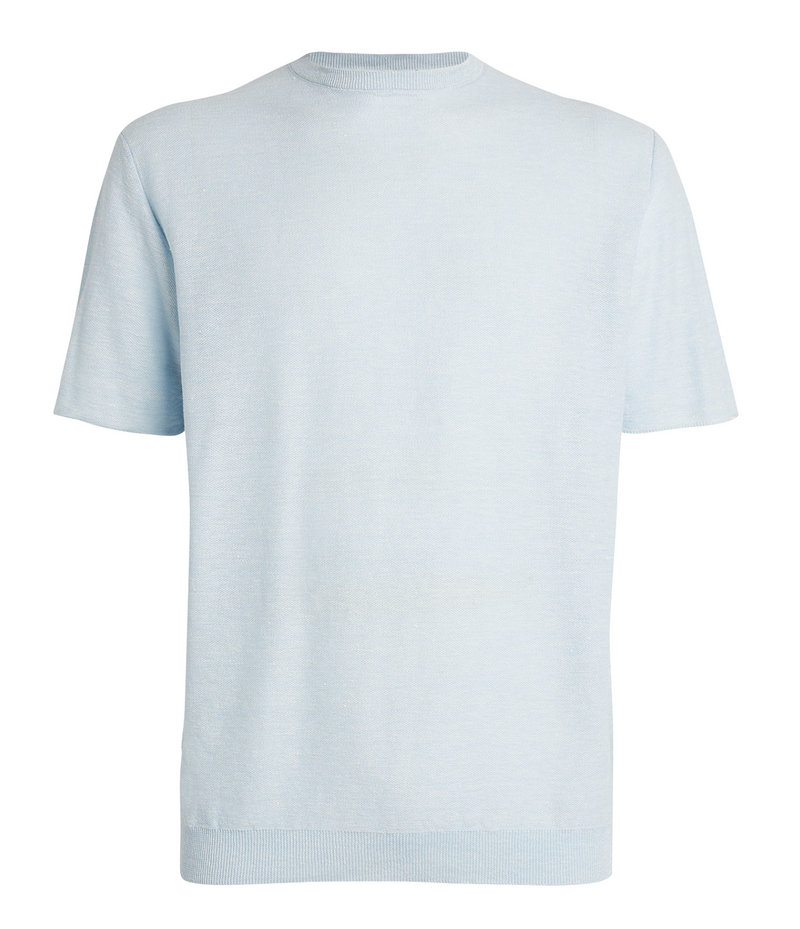 Sease Linen-Cotton Blend Knit T-Shirt