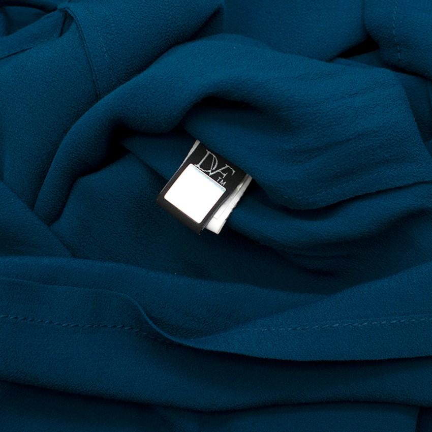 Diane von Furstenberg Blue Net Trim Dress