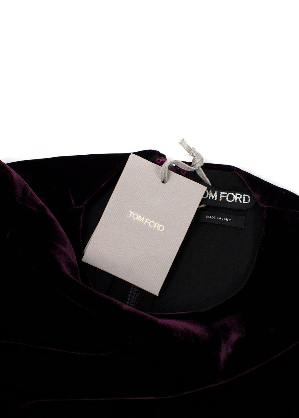 Tom Ford Purple Velvet Midi dress