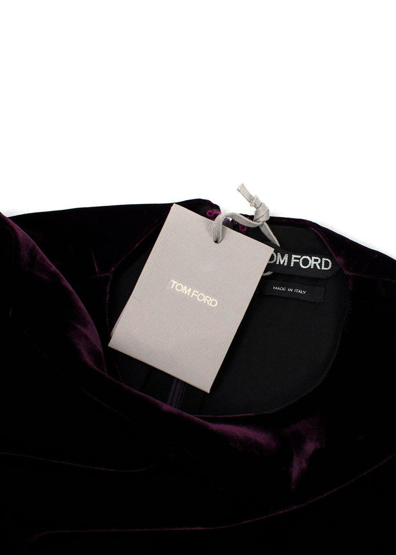 Tom Ford Purple Velvet Midi dress