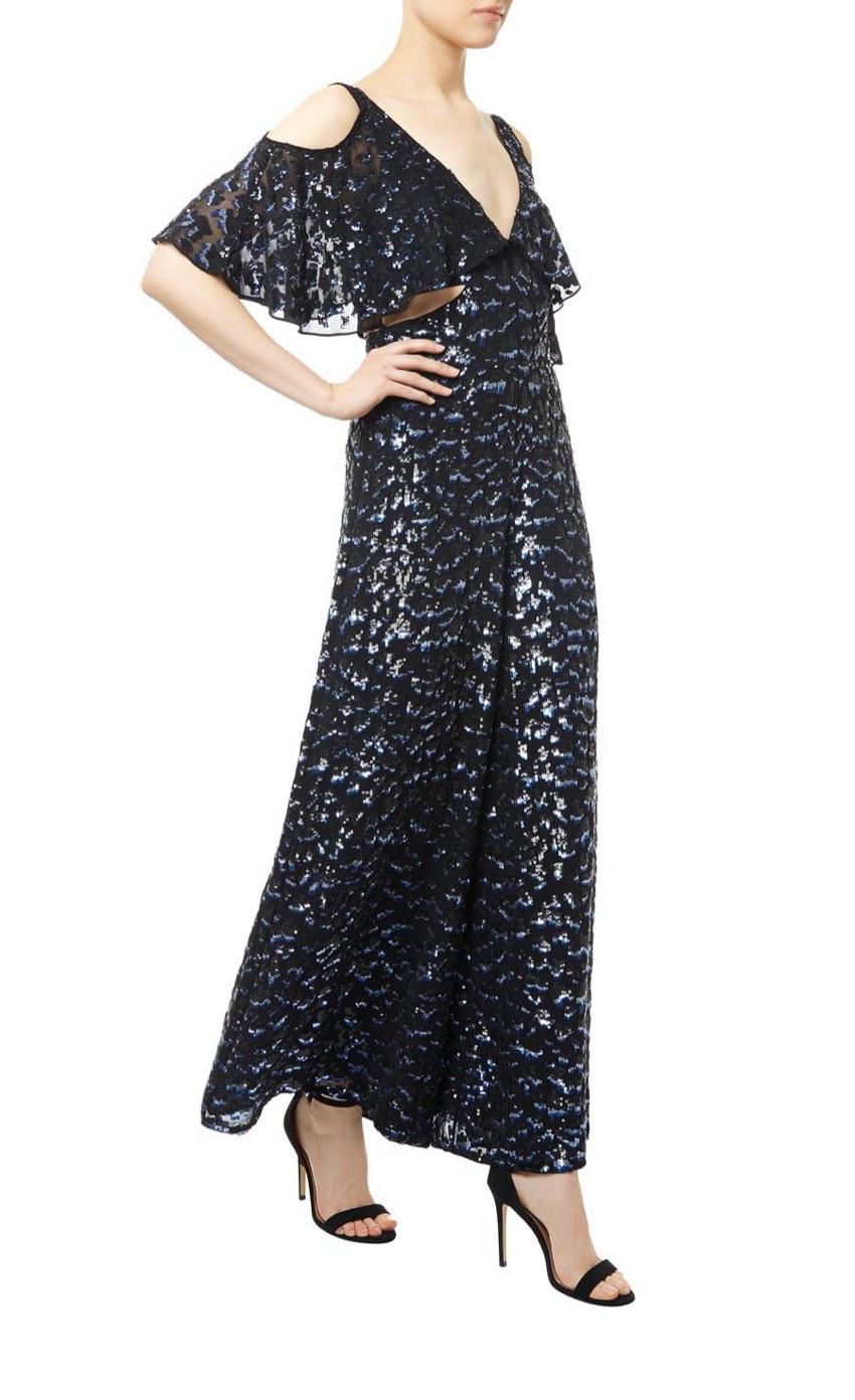 Temperley Celestial Black Embellished Jumpsuit